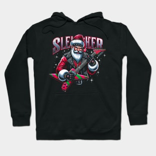 Sleigher Santa Claus Rock Christmas Hoodie